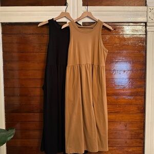 Cotton Midi Tank Dress (Lot of 2)